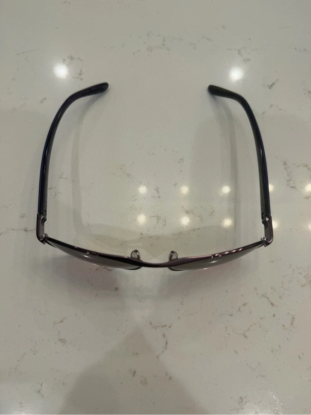 Oakley Disclosure, Aviator Style Sunglasses With Purple Frame and Dark Lenses